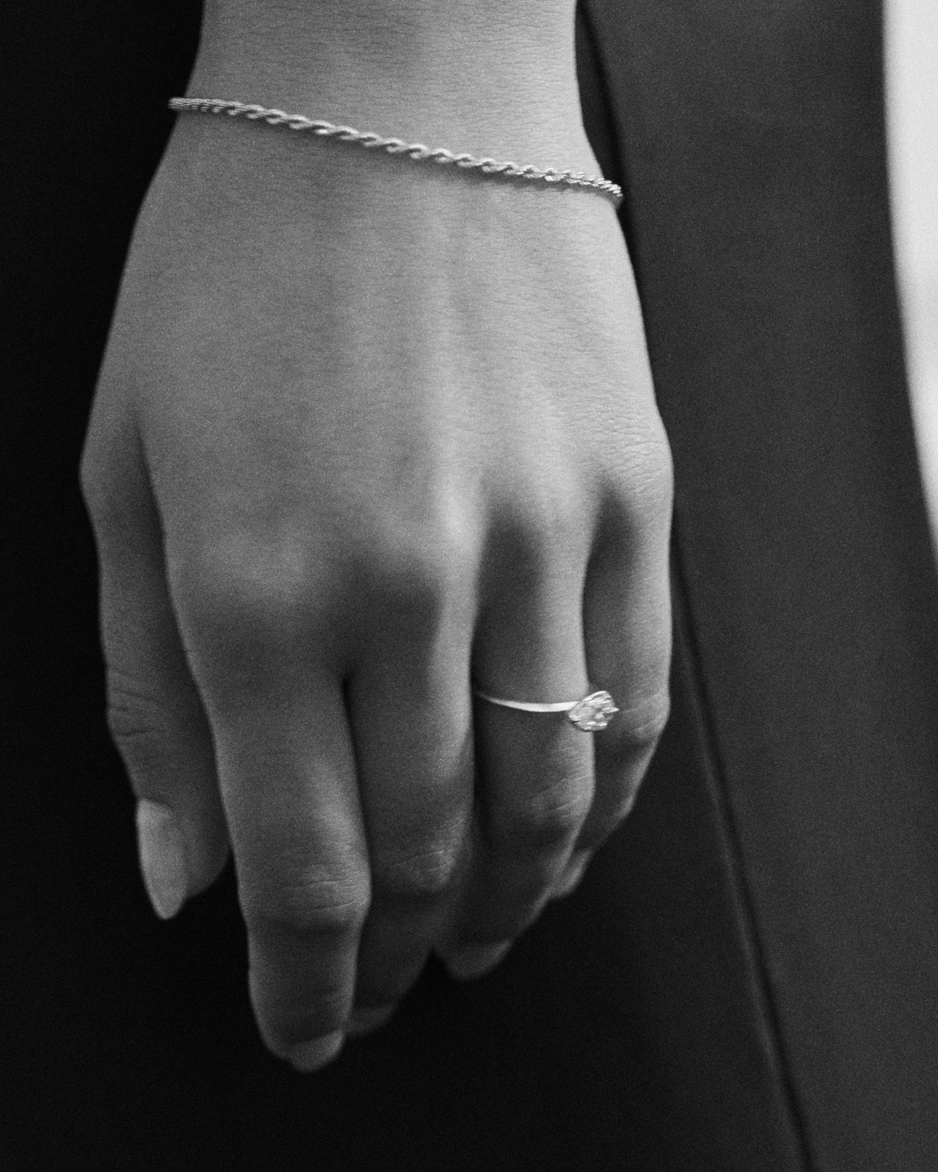 Pear Cut East-West Six Claw Engagement Ring