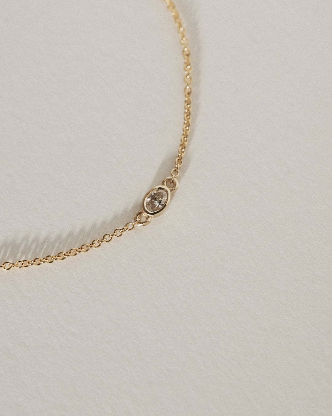 0.10ct oval cut bezel bracelet