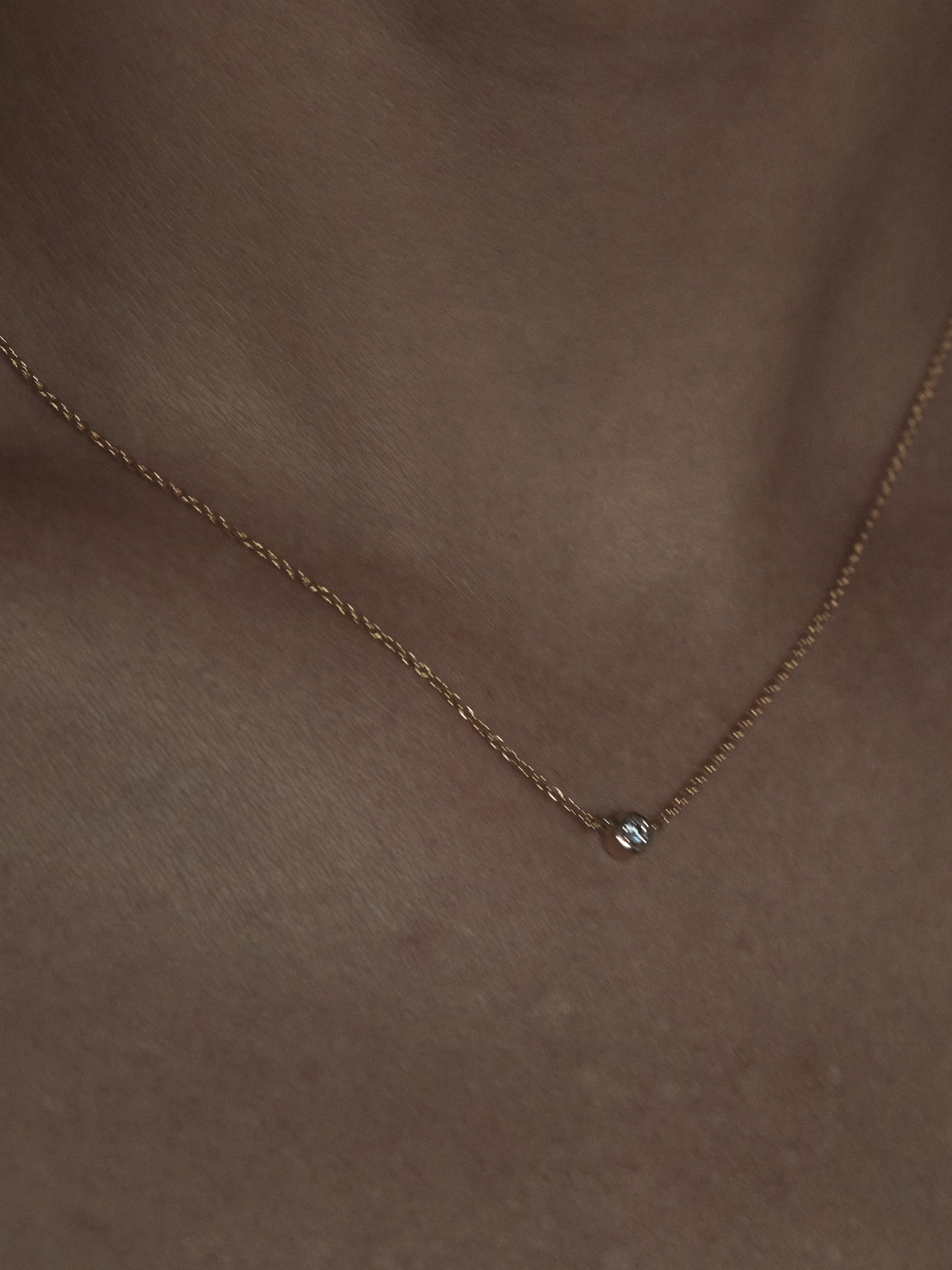 Petit bezel necklace
