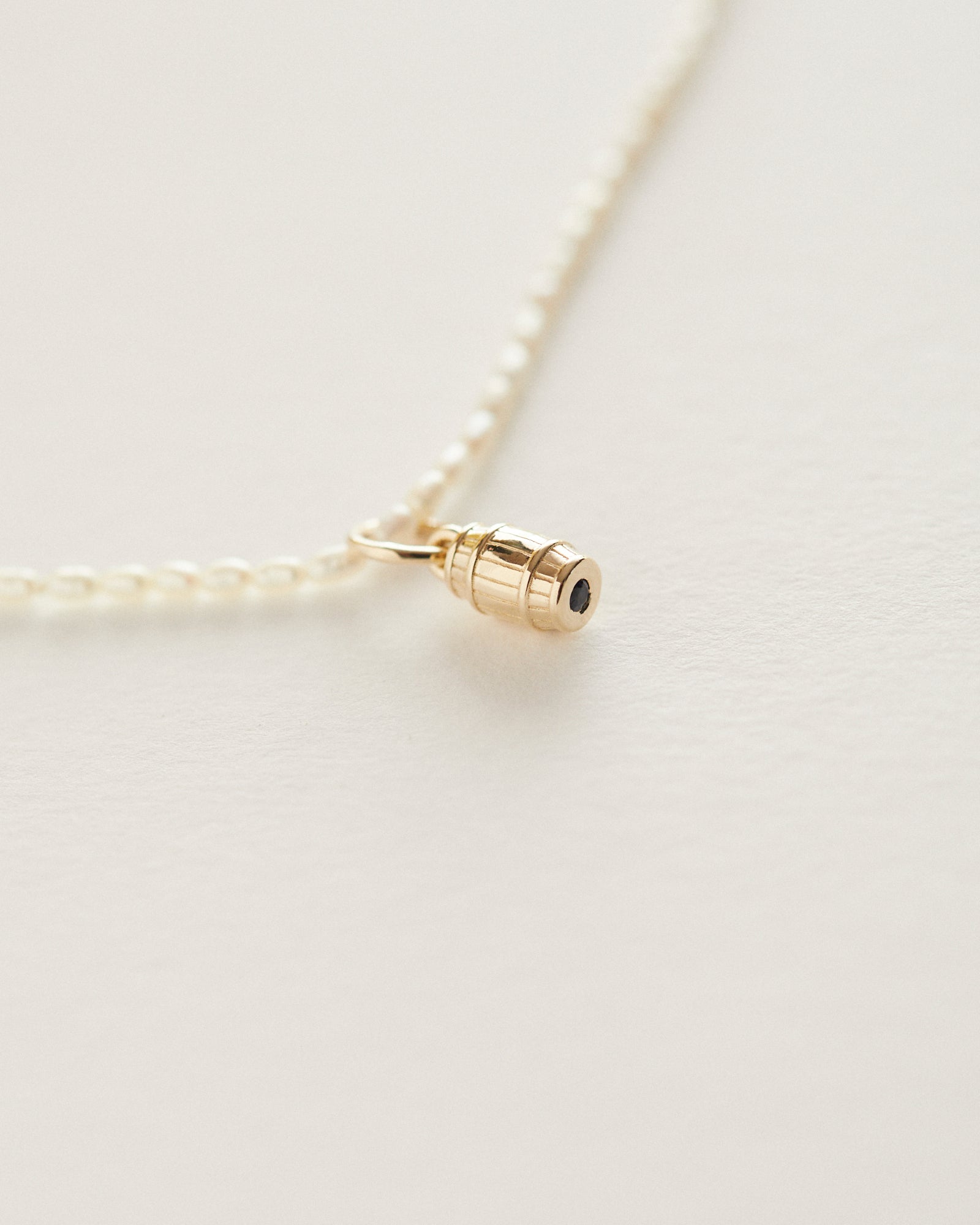 Barrel birthstone charm