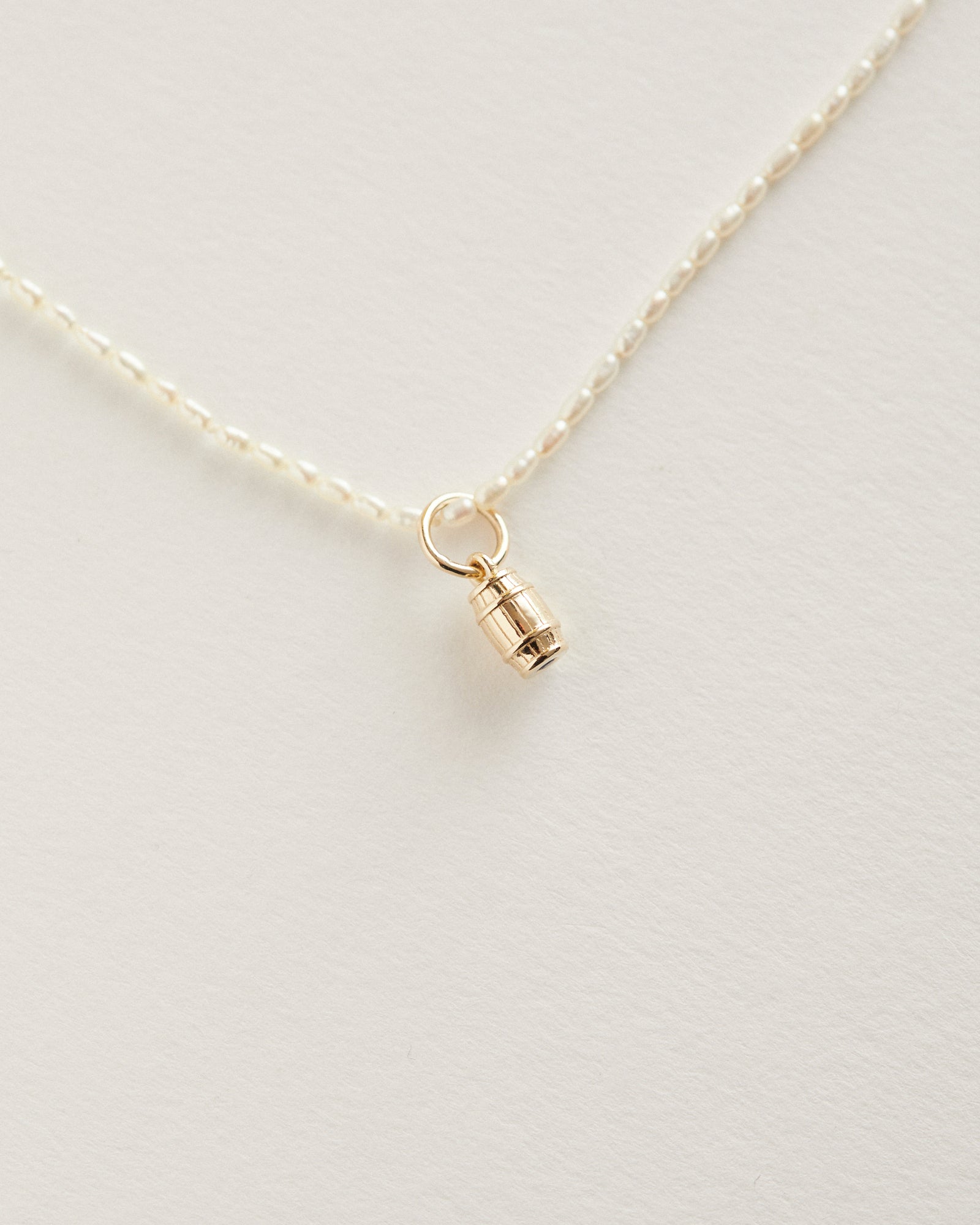 Barrel birthstone charm