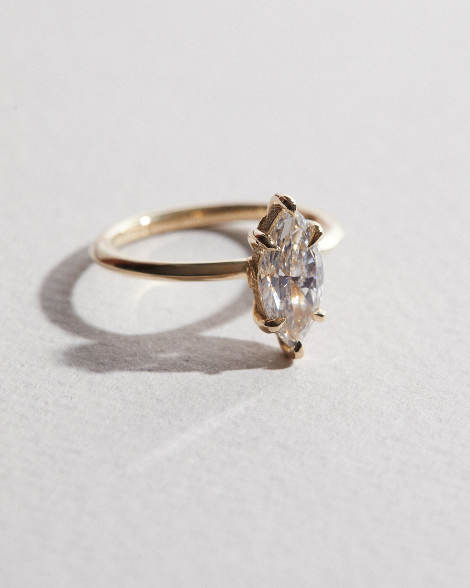 1.01ct Marquise cut solitaire
