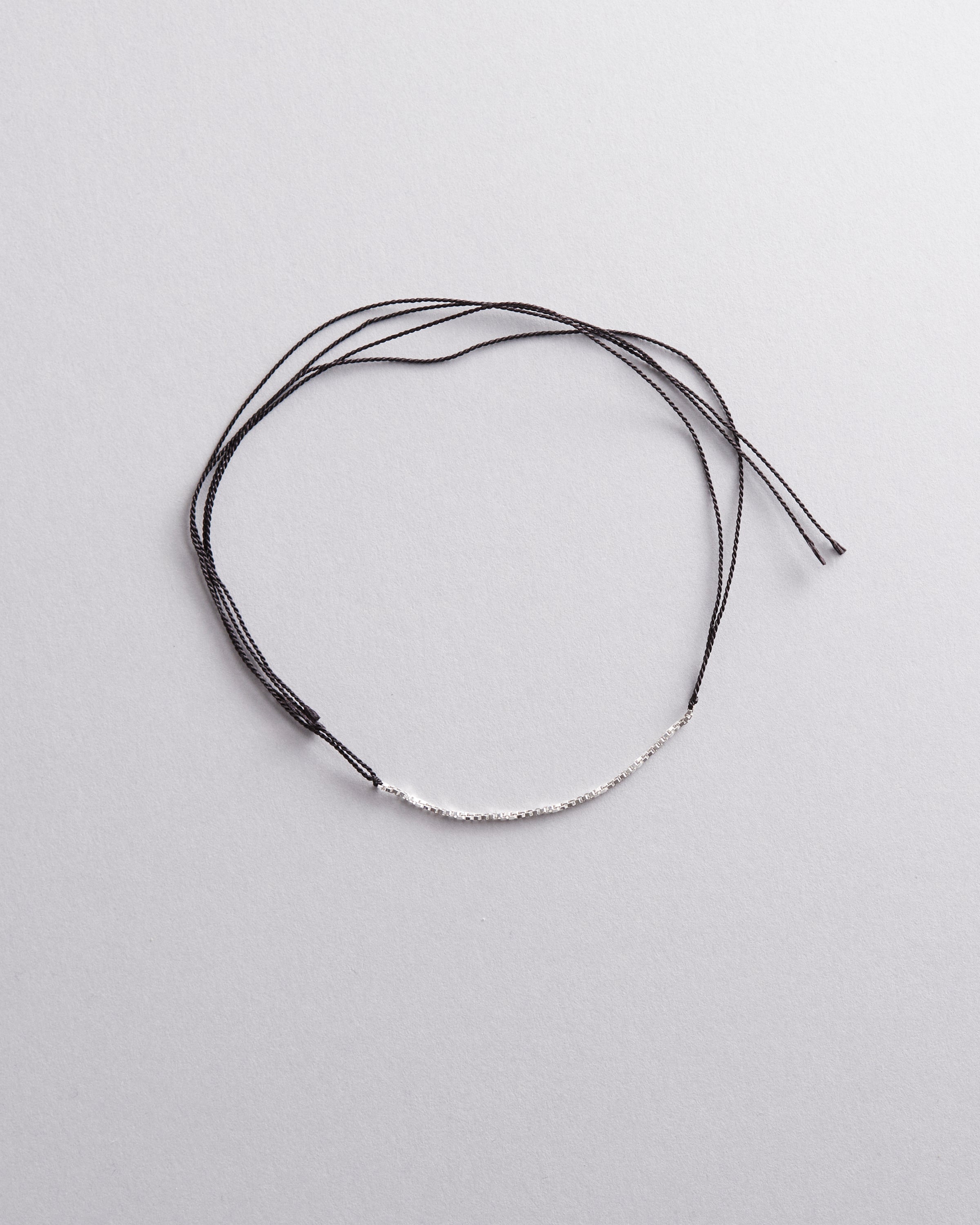 Sterling Silver and Silk Wish Bracelet