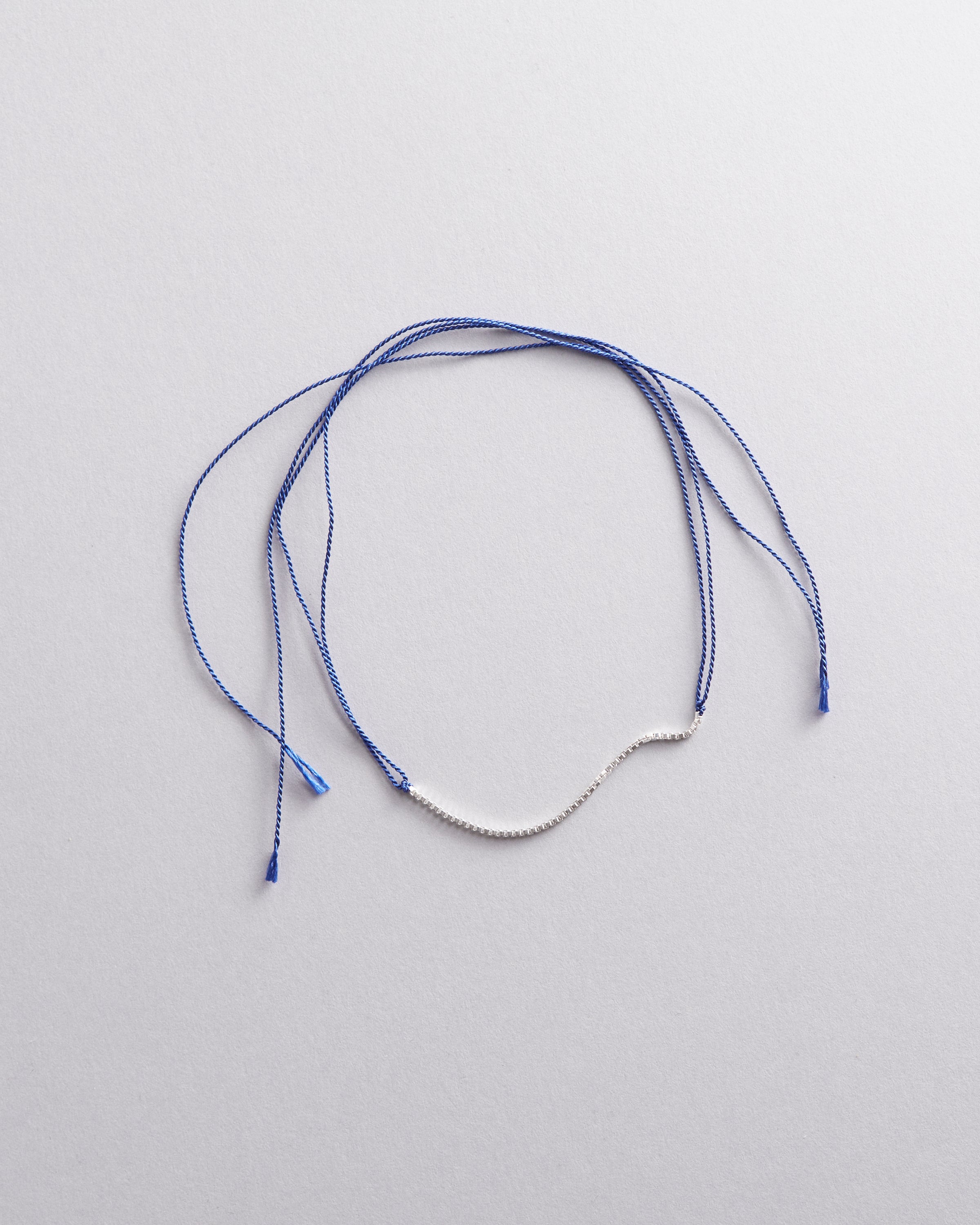 Sterling Silver and Silk Wish Bracelet