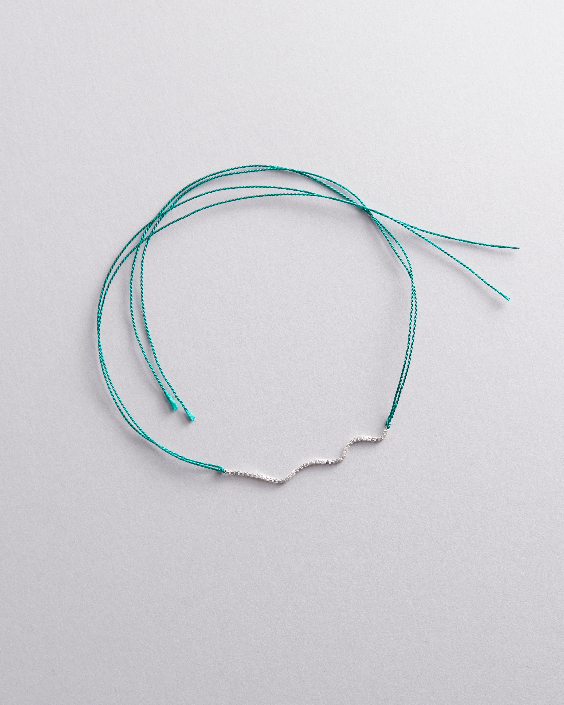 Sterling Silver and Silk Wish Bracelet