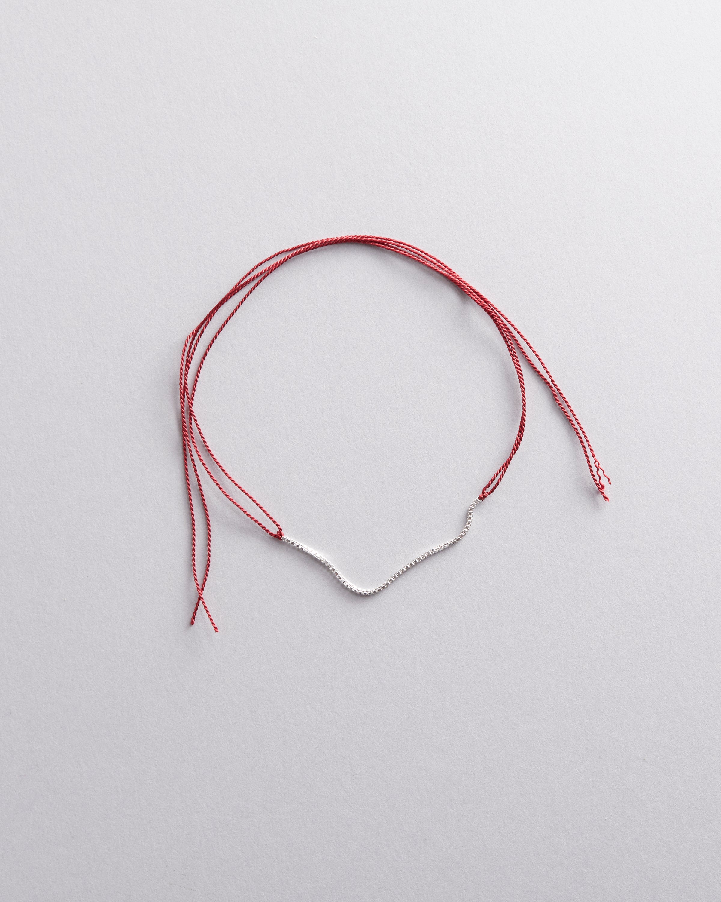 Sterling Silver and Silk Wish Bracelet