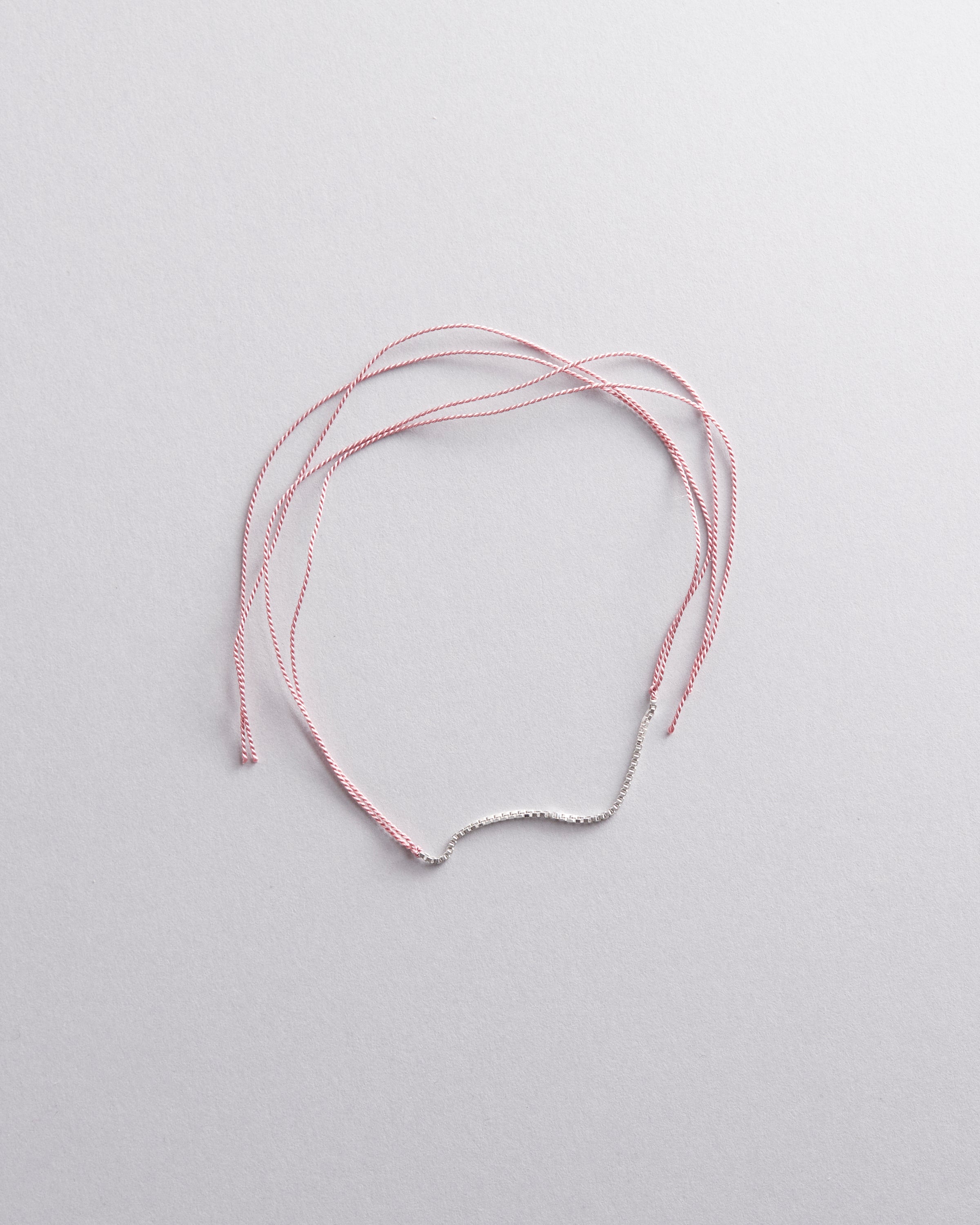 Sterling Silver and Silk Wish Bracelet