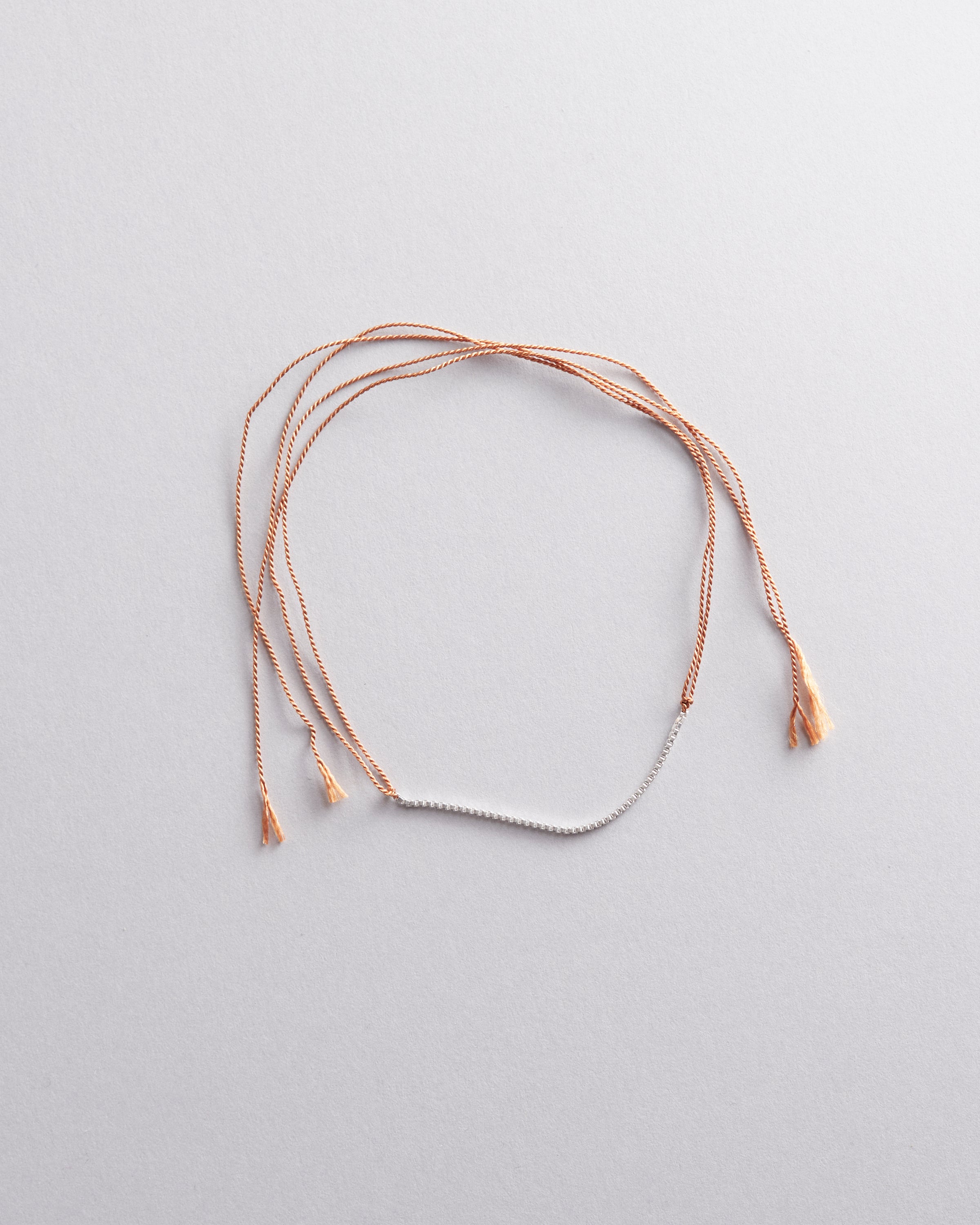 Sterling Silver and Silk Wish Bracelet