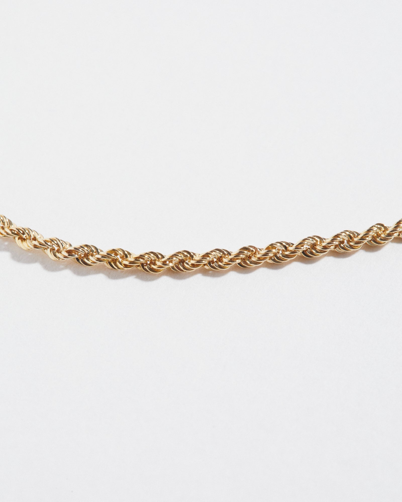 9kt yellow gold rope chain