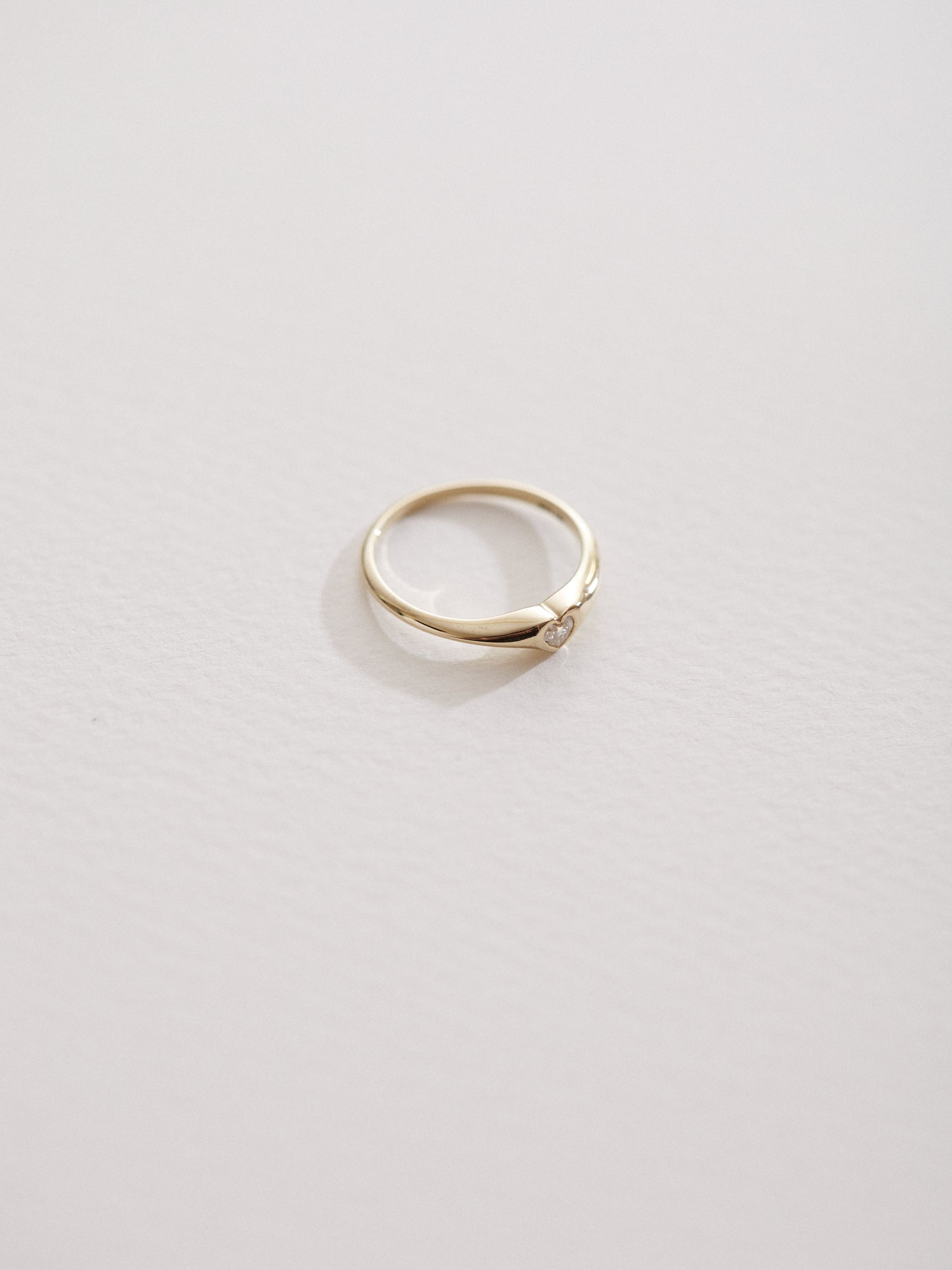 0.10ct Heart Signet ring
