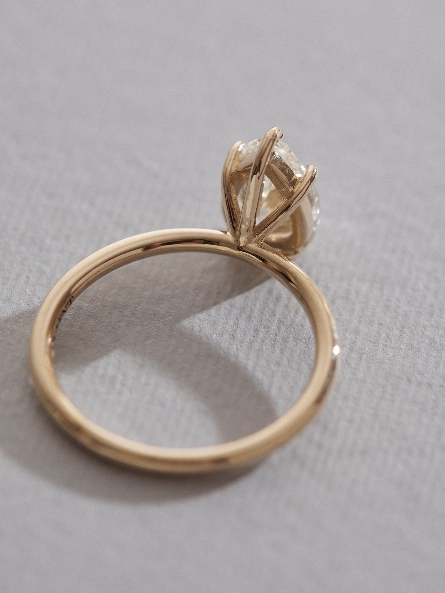 2.3ct Pear cut Diamond Solitaire