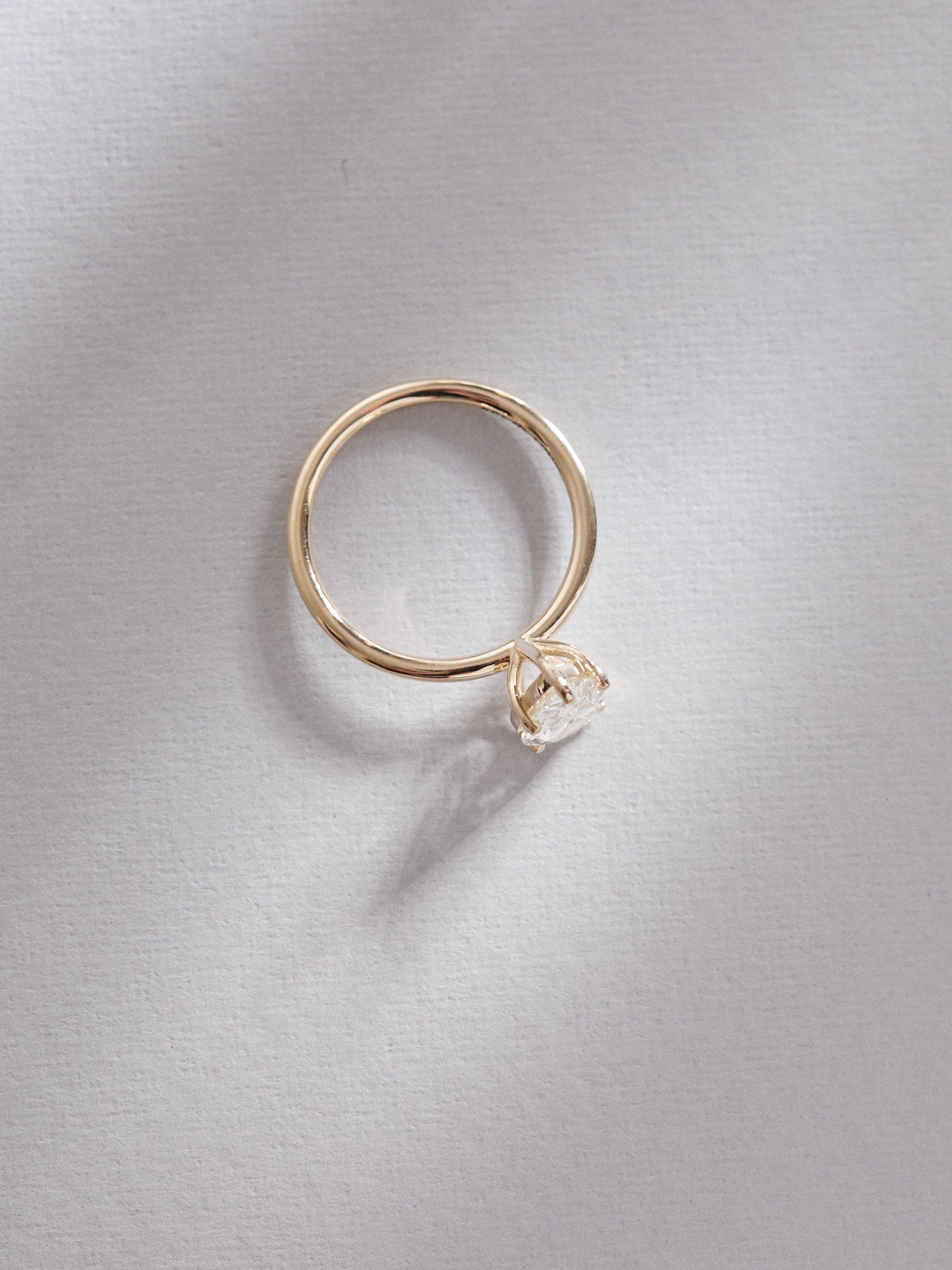 2.3ct Pear cut Diamond Solitaire