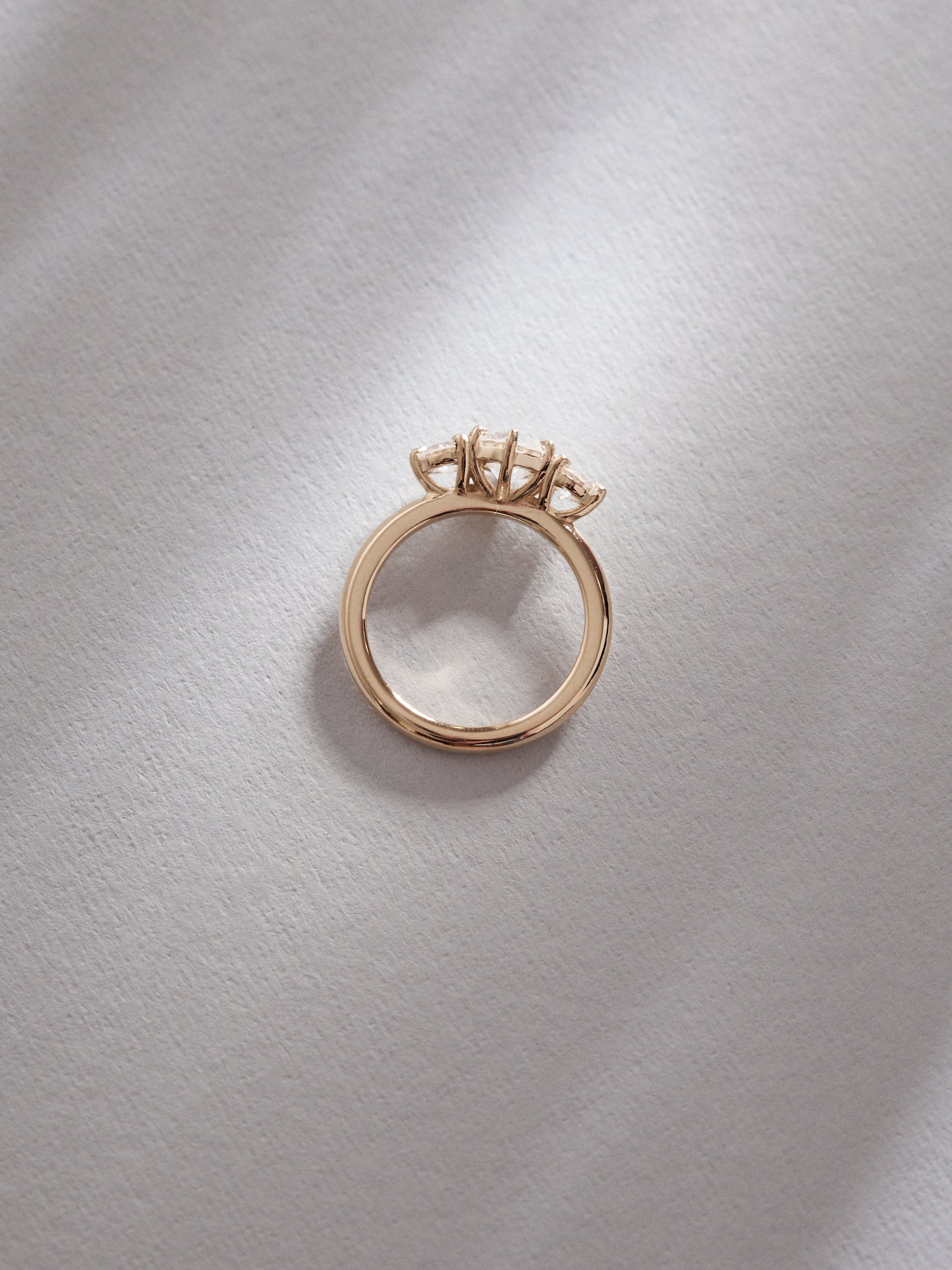 1.33ct Six claw trilogy.