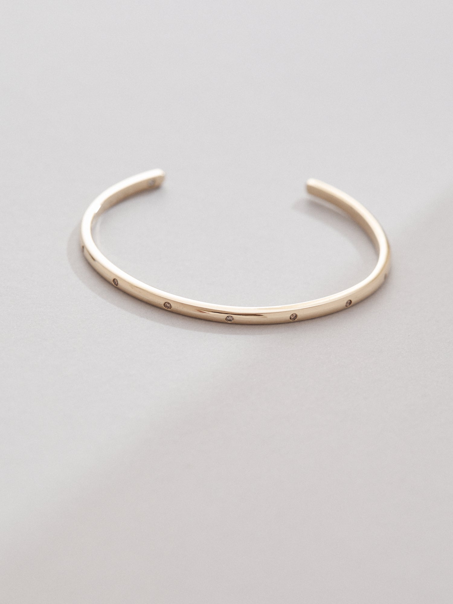 Champagne diamond cuff bangle