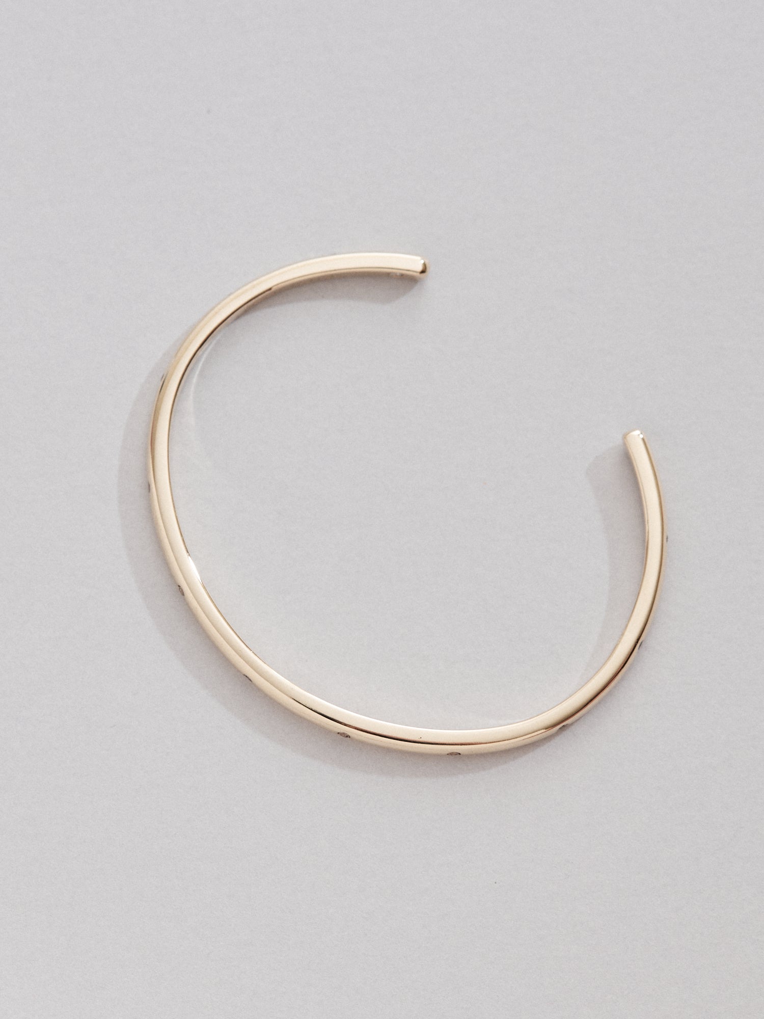 Champagne diamond cuff bangle