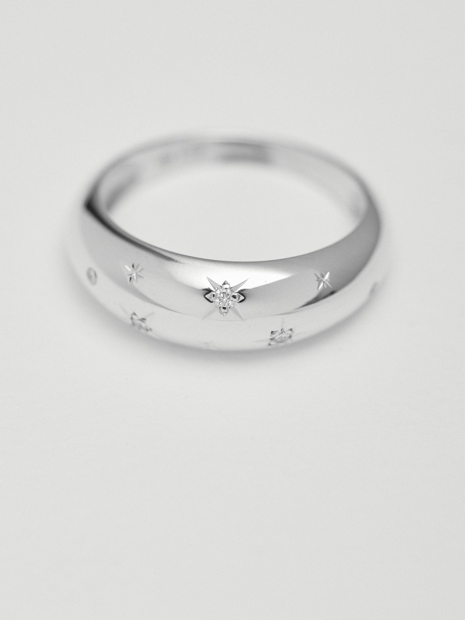 Star pavé Dôme Ring