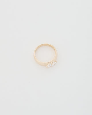 Marquise-Cut-East-West-Domed-Engagement-Ring-Yellow-Gold-diamond-product
