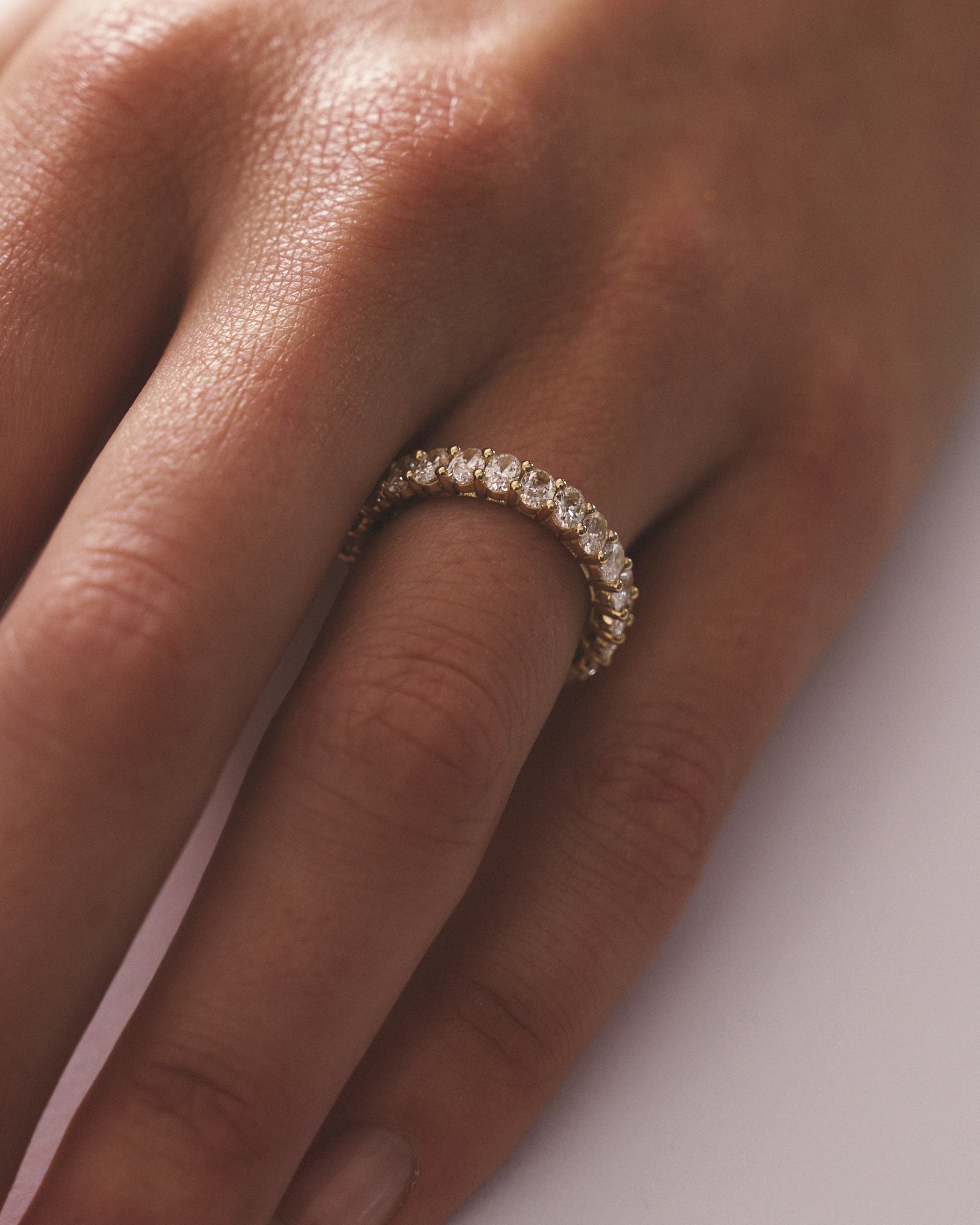 0.10ct Oval Cut full eternity