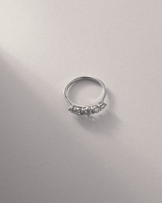 Old European cut five stone ring.