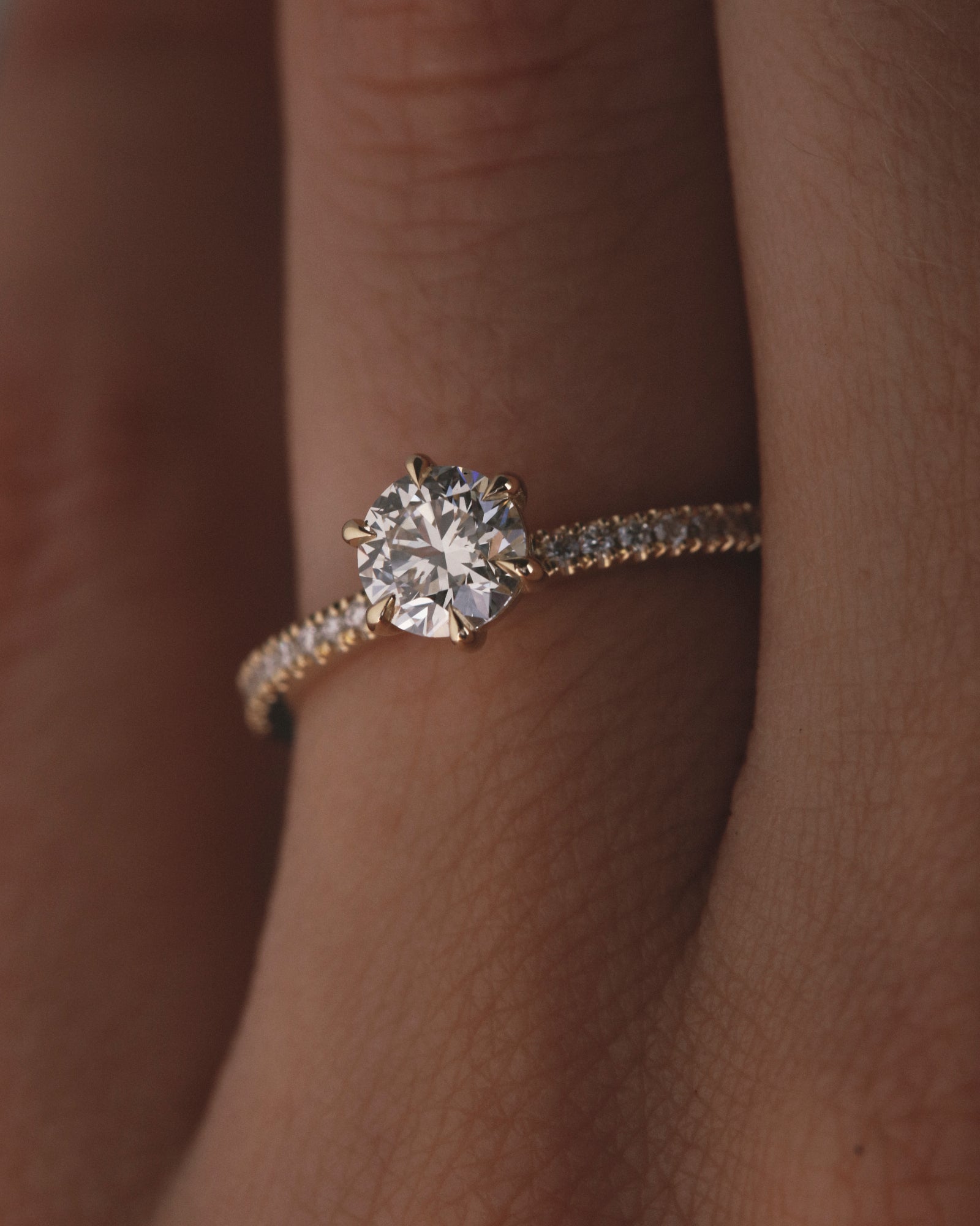 0.70ct round brilliant cut eternity band solitaire