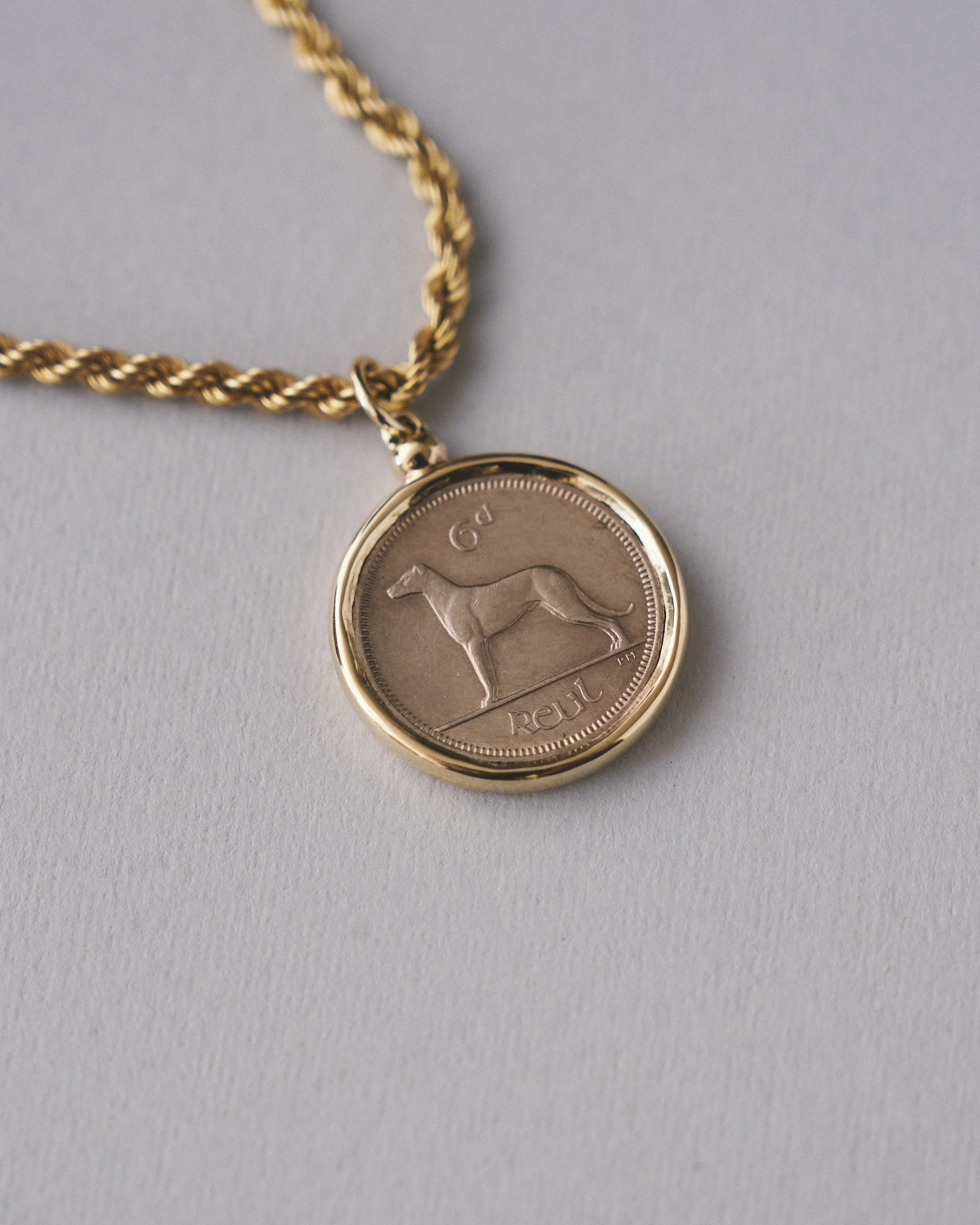 Irish coin pendant