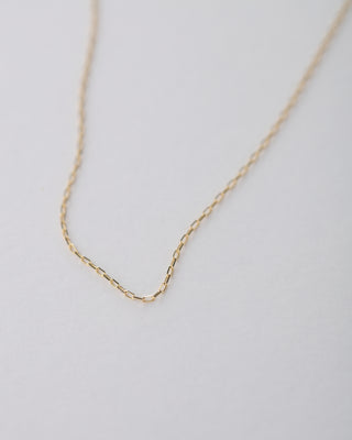 9kt yellow gold elongated anchor chain