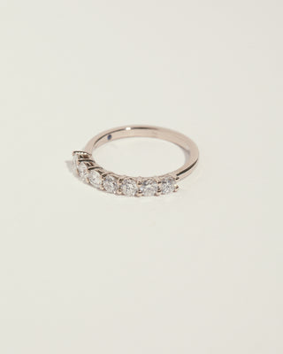 0.13ct shared claw wedding band