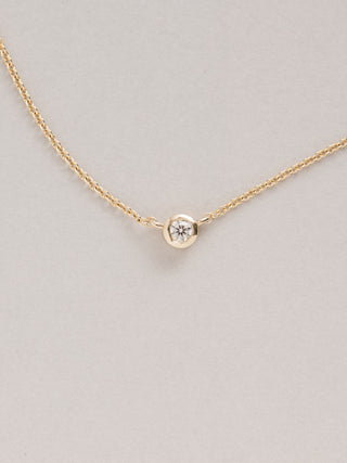 Petit bezel necklace