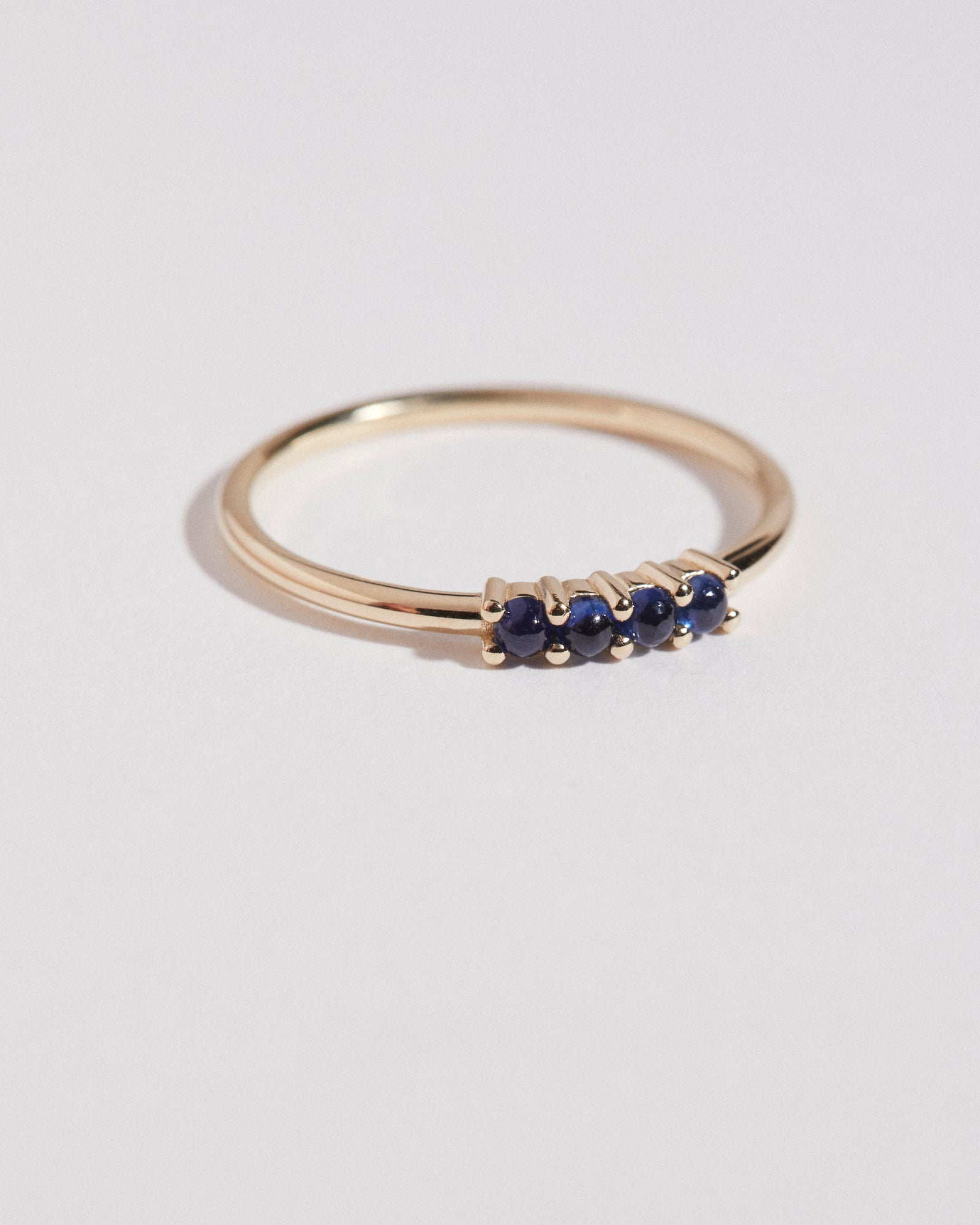 Cabochon Sapphire stacking ring.