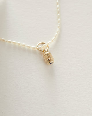 Barrel birthstone charm