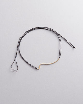 9kt Yellow Gold and Silk Wish Bracelet