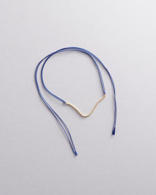 9kt Yellow Gold and Silk Wish Bracelet