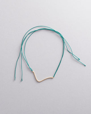9kt Yellow Gold and Silk Wish Bracelet