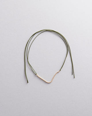 9kt Yellow Gold and Silk Wish Bracelet