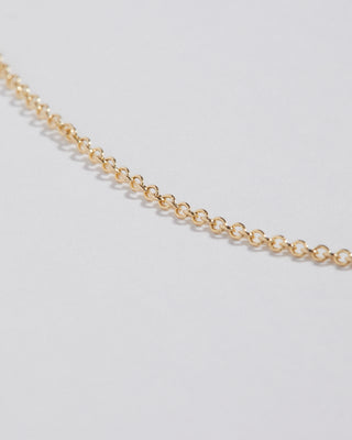 9kt yellow gold rolo chain