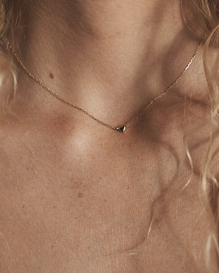 Baby bubble heart necklace