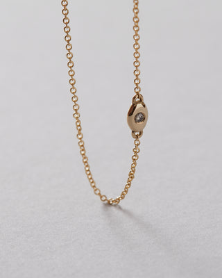 Oval solitaire bracelet