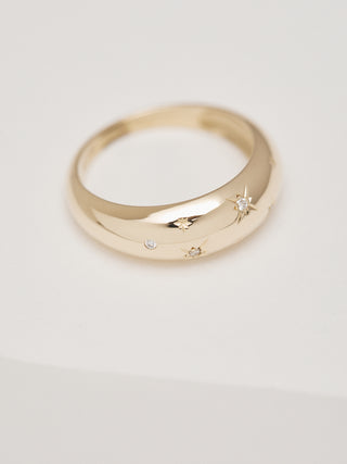 Star pavé Dôme Ring